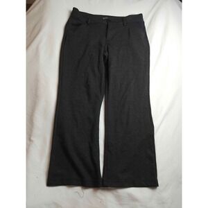 Riders by Lee Trouser Pants Womens 10P Gray Knit‎ Herringbone Wide Leg Casual